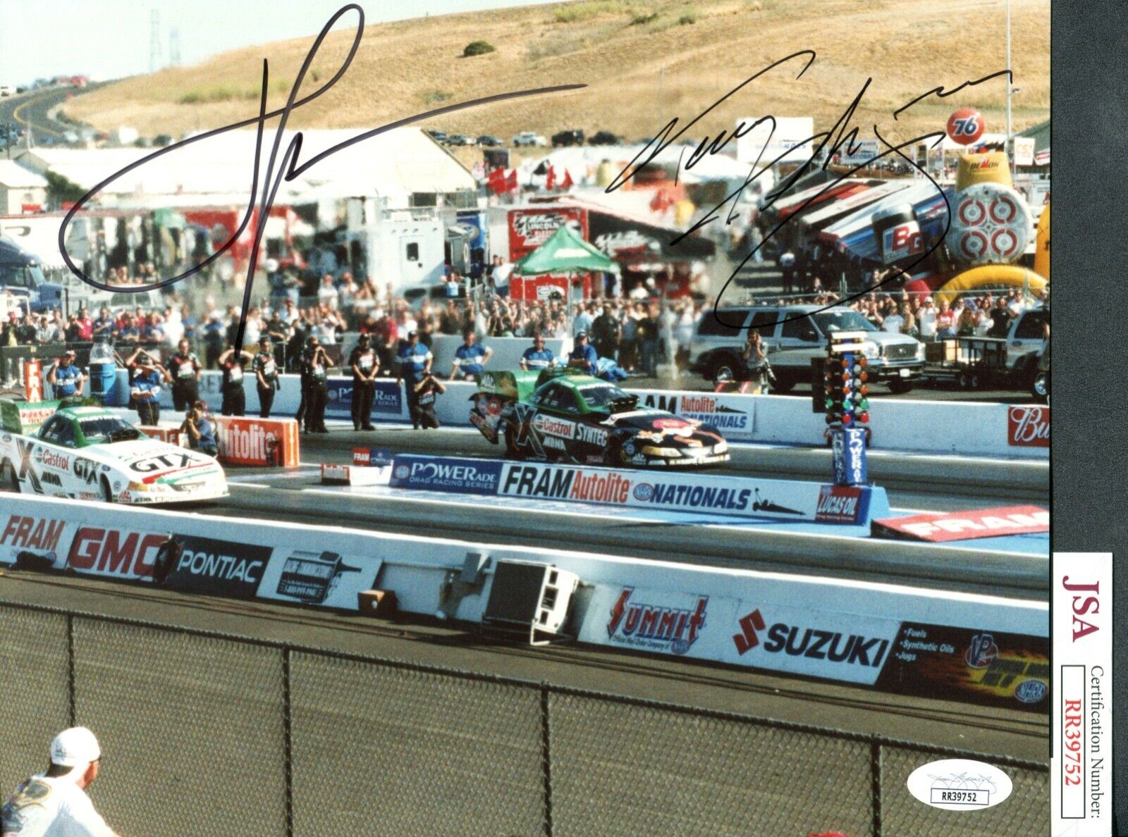 JSA Tony Pedregon John Force Autographed Signed 8x10 Photo Poster painting Drag Racing TRB 751