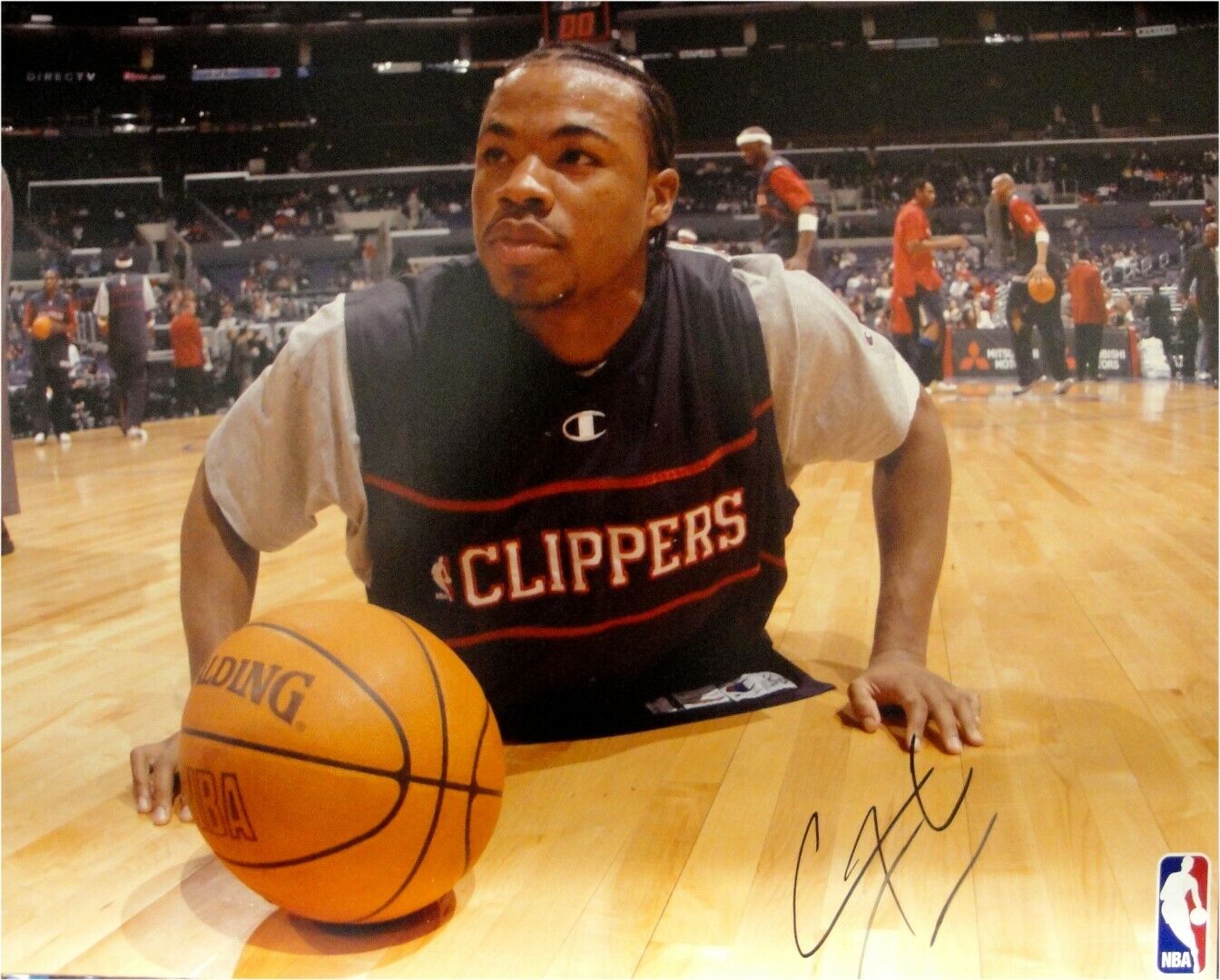 Corey Maggette Signed Autographed 16x20 Photo Poster painting Los Angeles Clippers Looking Up