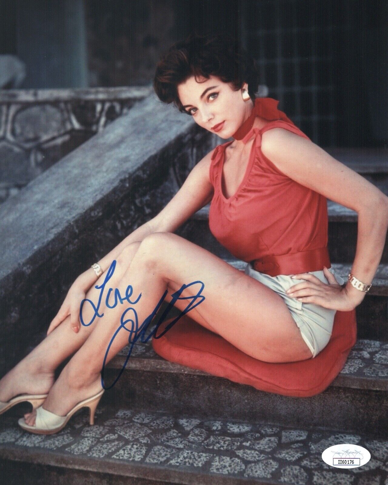 DAME JOAN COLLINS Signed DYNASTY 8x10 Photo Poster painting In Person Autograph JSA COA Cert