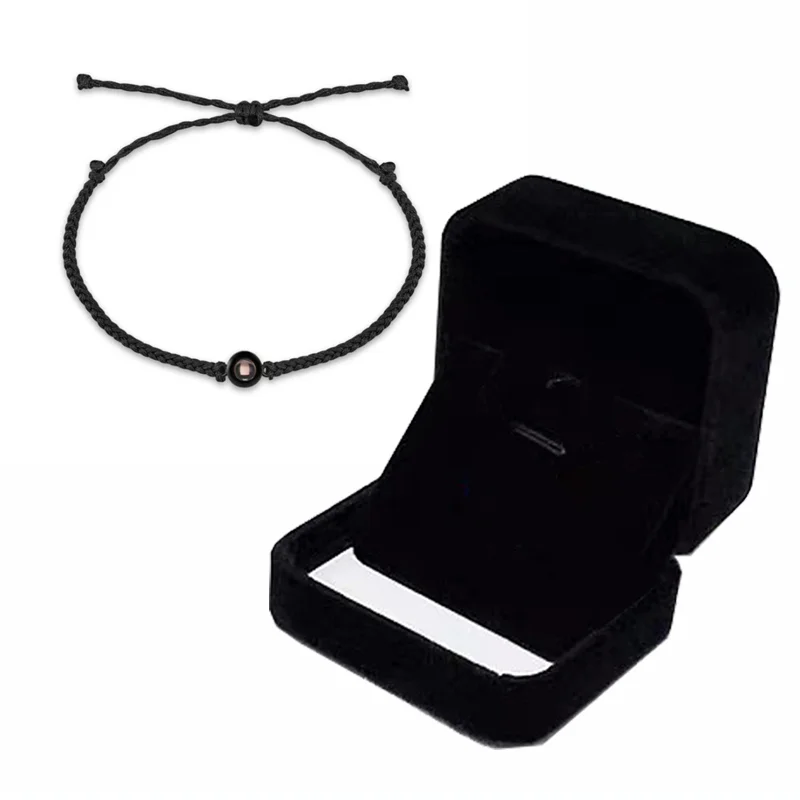 New Projector Custom Personalized Circle Photo Bracelet For Women And Men wetirmss