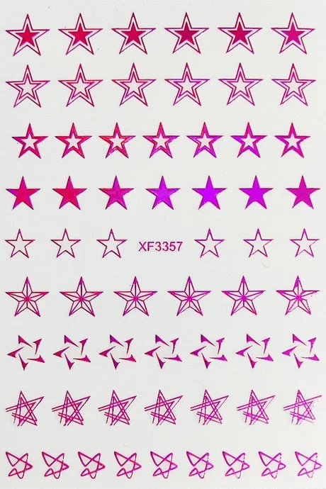 DIY Nail Art Stickers Star Light Manicure Design Accessories Back Glue Decoration Foil Nail Art Decor Designer Nail Stickers-Nail Inspo