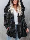 Women's Fashion Camouflage Pocket Padded Jacket Outerwear