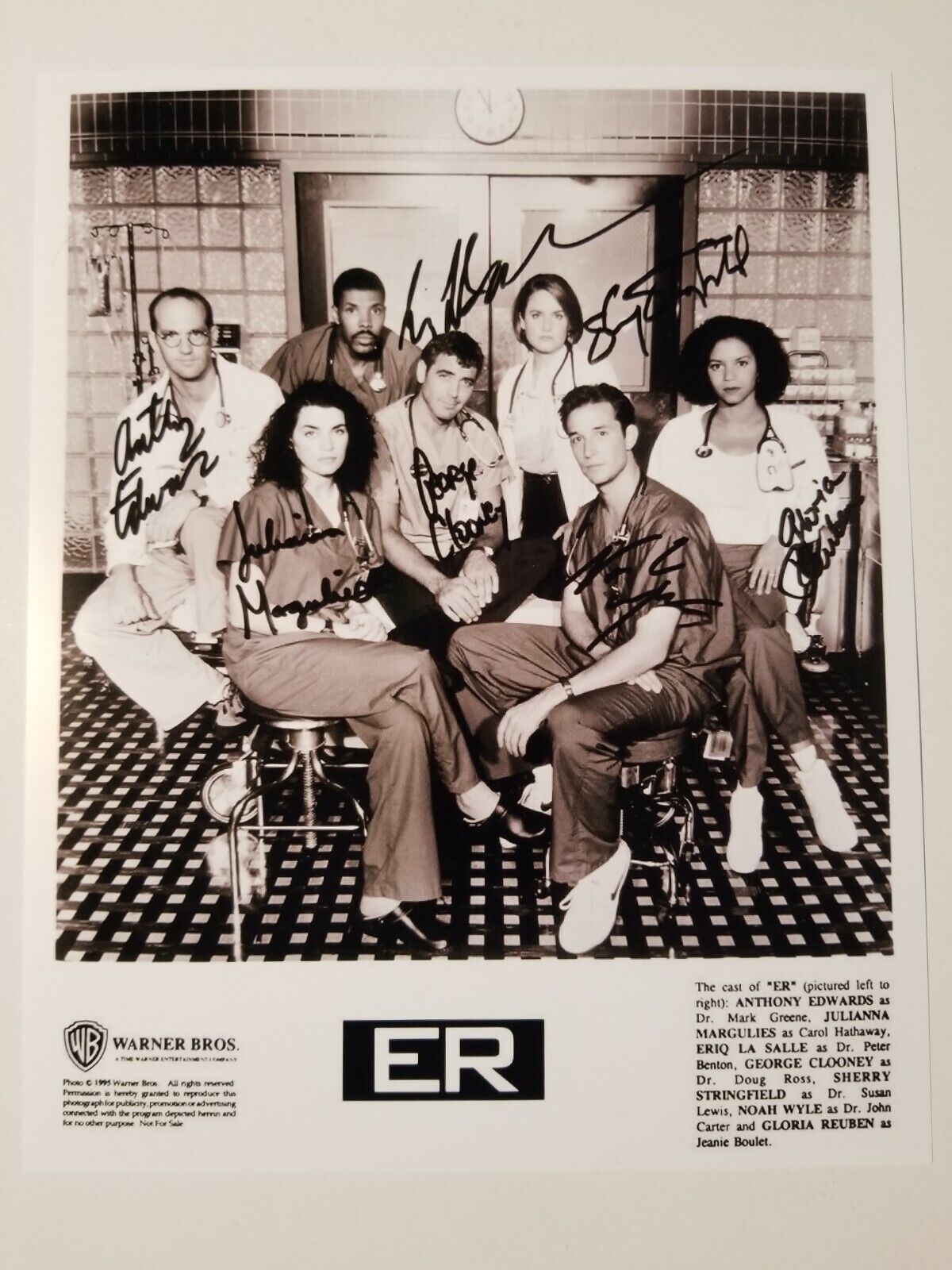 ER Cast Signed 8x10 Photo Poster painting RP -  Shipping!!