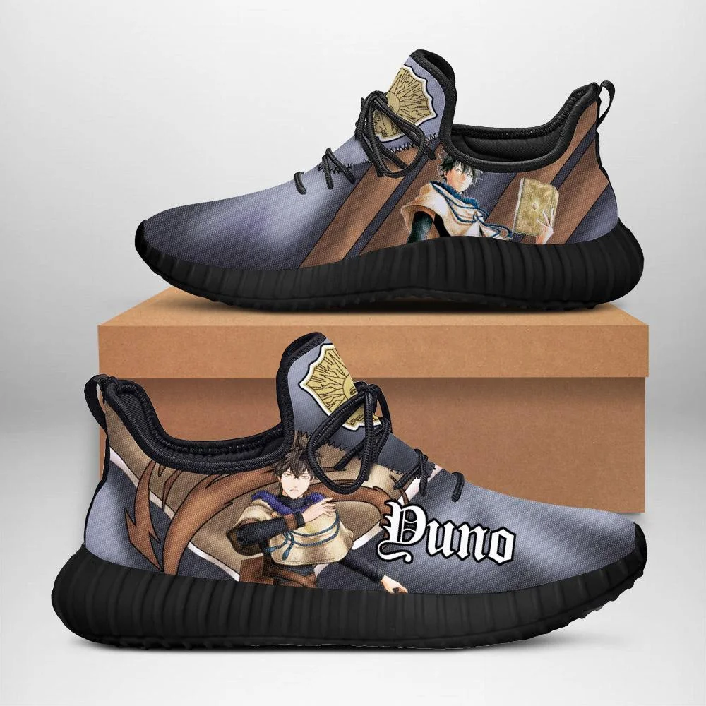 Kingofallstore - Black Clover Yuno Reze Shoes Black Bull Knight Anime Sneakers