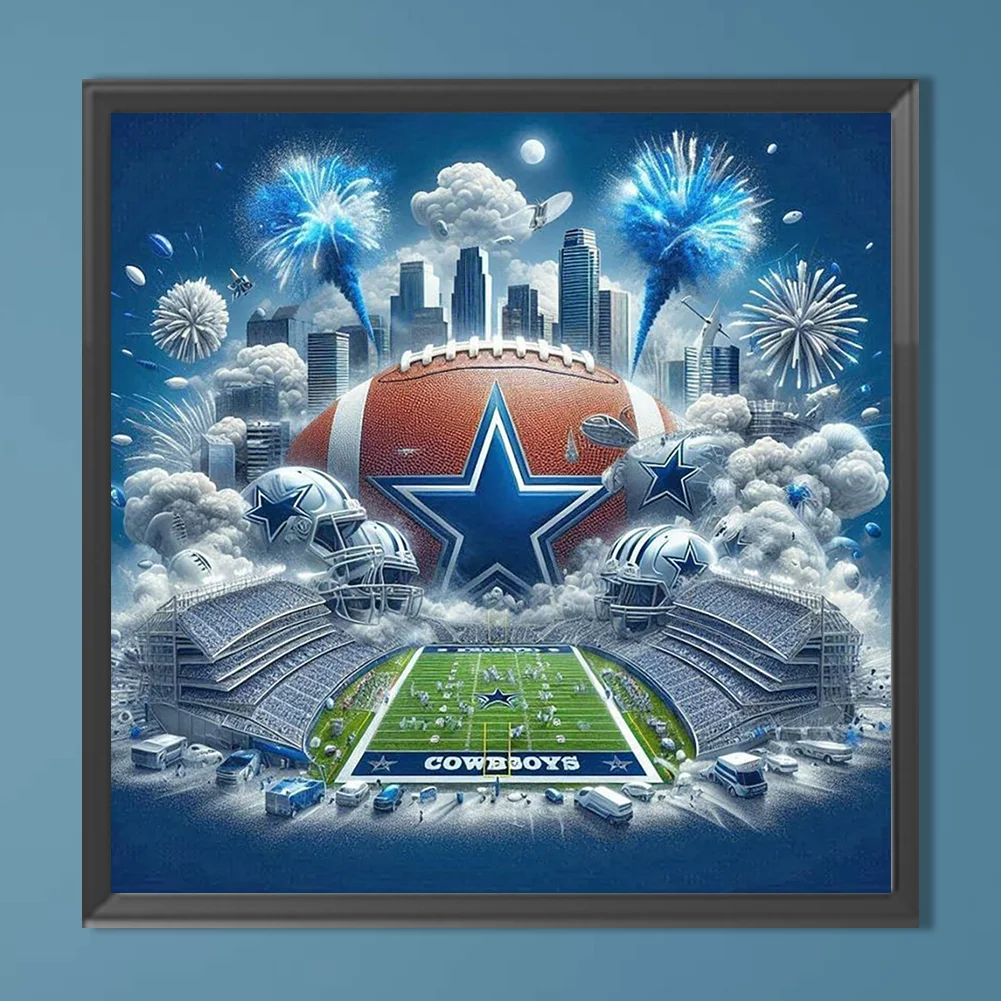 Diamond Painting - Full Round Drill - Dallas Cowboys(Canvas|40*40cm)