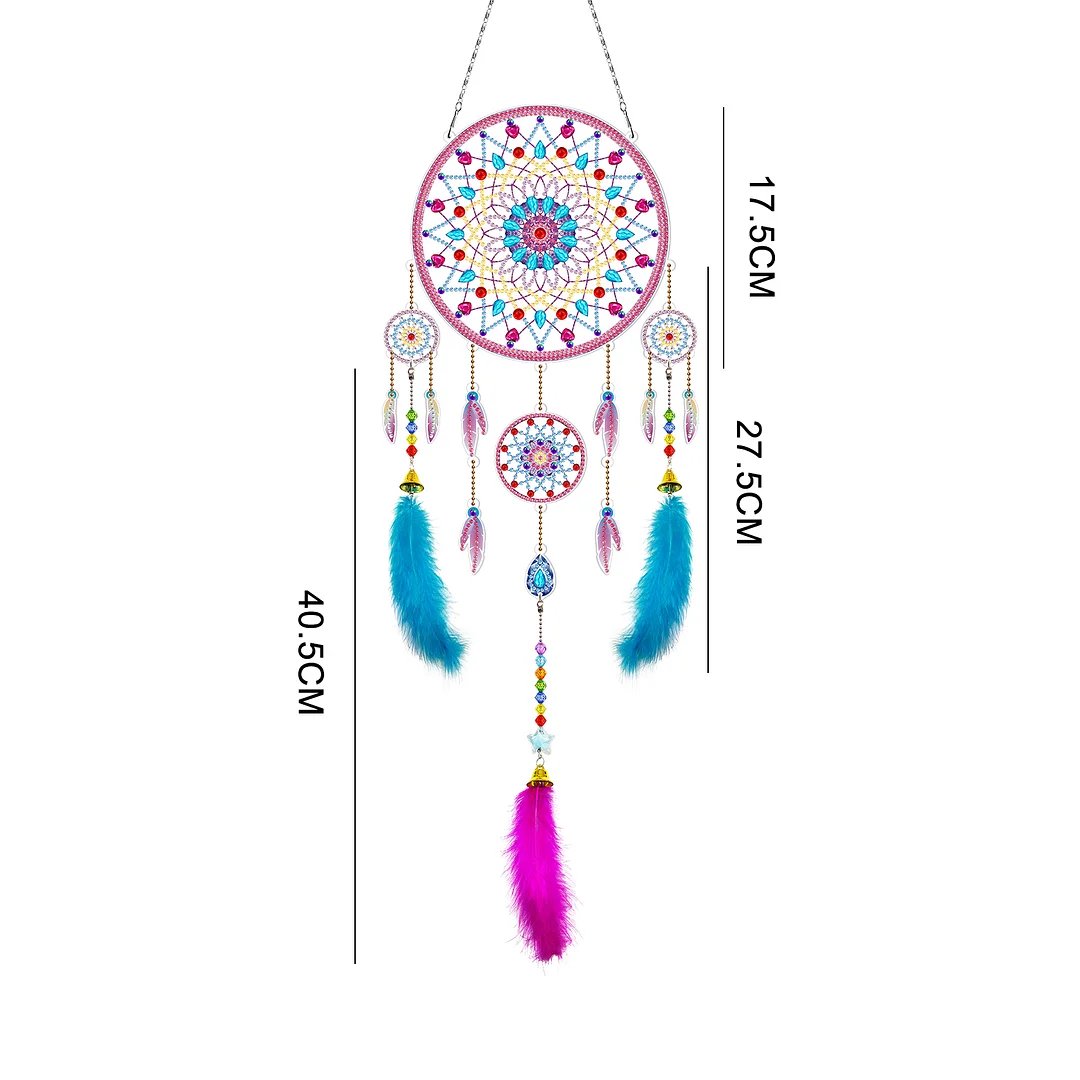 DIY Diamond Painting Dream Catcher Wind Chime