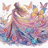 (Multistyle) Belle Jupe Fille-Sp&eacute;cial En Forme De Peinture De Diamant-30 * 30CM