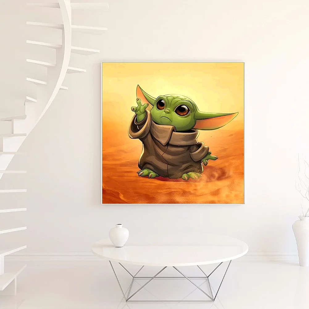 Diamond Painting - Full Round Drill - Yoda(30*30cm)
