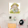 Rabbit Wearing A Straw Hat-14CT Stamped Cross Stitch 21*21cm/8.27*8.27in tapestrymarket
