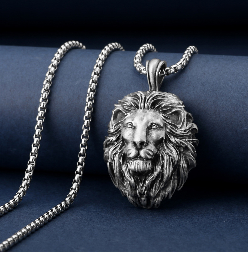 Lion Pure Tin Necklace