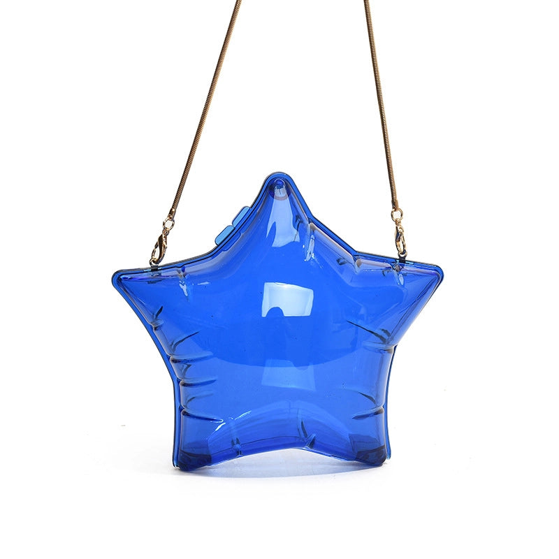 Women’s PVC Solid Color Streetwear Lock Clasp Shoulder Bag
