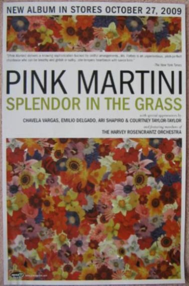 PINK MARTINI Album POSTER Splendor In The Grass (Version 2)