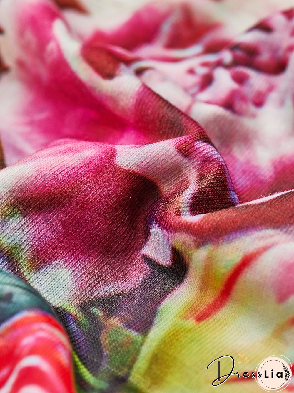 Casual Short Sleeve Crew Neck Printed Top