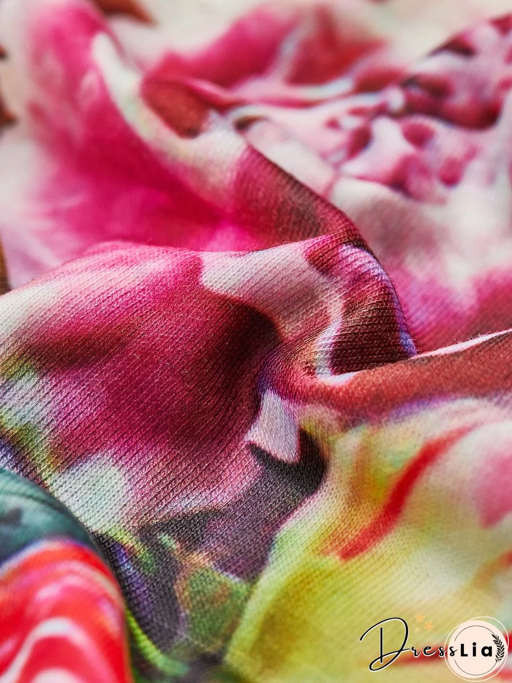 Casual Short Sleeve Crew Neck Printed Top