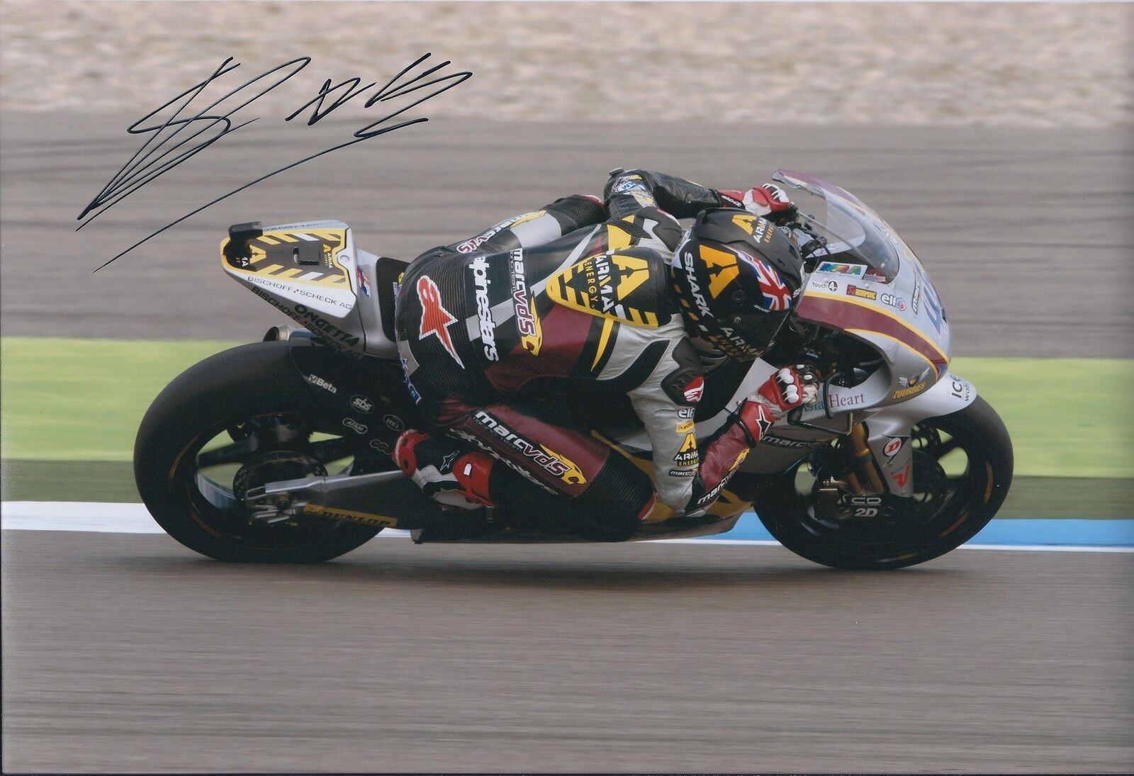 Scott REDDING SIGNED MOTO2 Marc VDS Racing Team 12x8 Photo Poster painting AFTAL COA Autograph