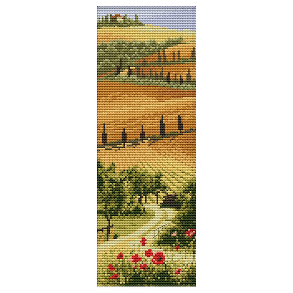 

Italian Manor - 14CT Stamped Cross Stitch - 16*38cm, 501 Original