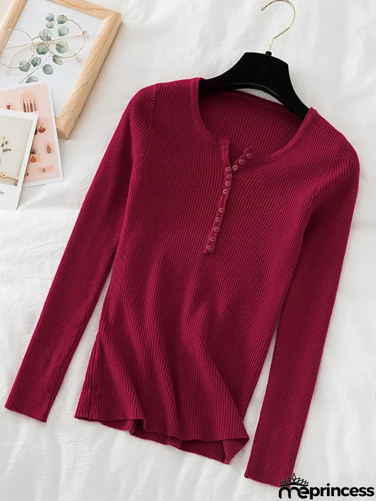 Women's Polyester V-Neck Full Sleeves Solid Pattern Sweater