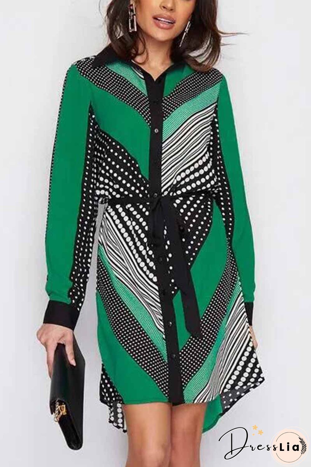 Contrasting Floral Dress ( 2 Colors )