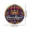 Couronne royale - Plaques rondes en m&eacute;tal(30*30cm)