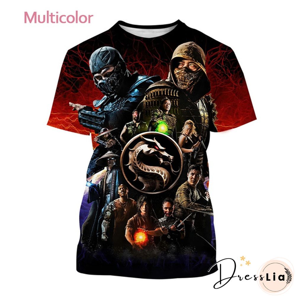 New Mens Fashion Print T-Shirt