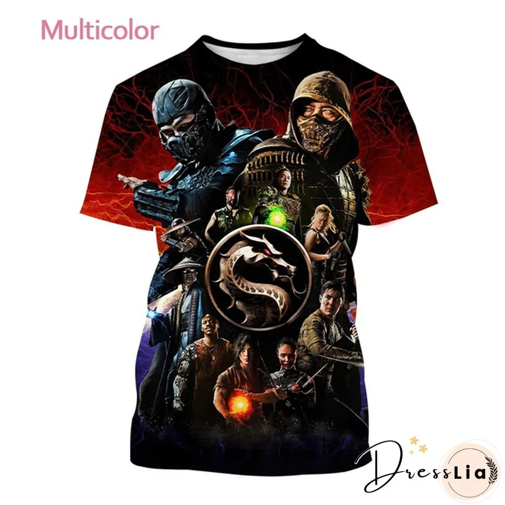 New Mens Fashion Print T-Shirt