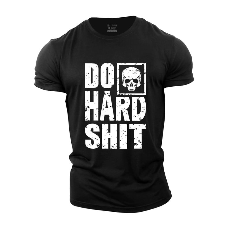 Cotton Do Hard Graphic Men's T-shirts tacday