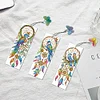 3Pcs Special Shape Dream Catcher Bird Diamond Painting Art Bookmark for Books