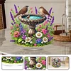 (US Only)Acrylic 2D Flat Print Garden Pond DIY Desktop Diamond Art Kits for Adults
