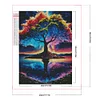 Arbre coloré de vie-partial ab carré diamant peinture-40 * 55cm
