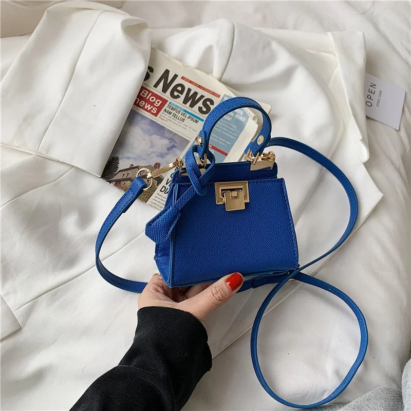 էѧӧܧ Luxury lock small square bag shoulder bag PU Leather for Women 2021 Summer Handbag Brand Luxury Crossbody Purses