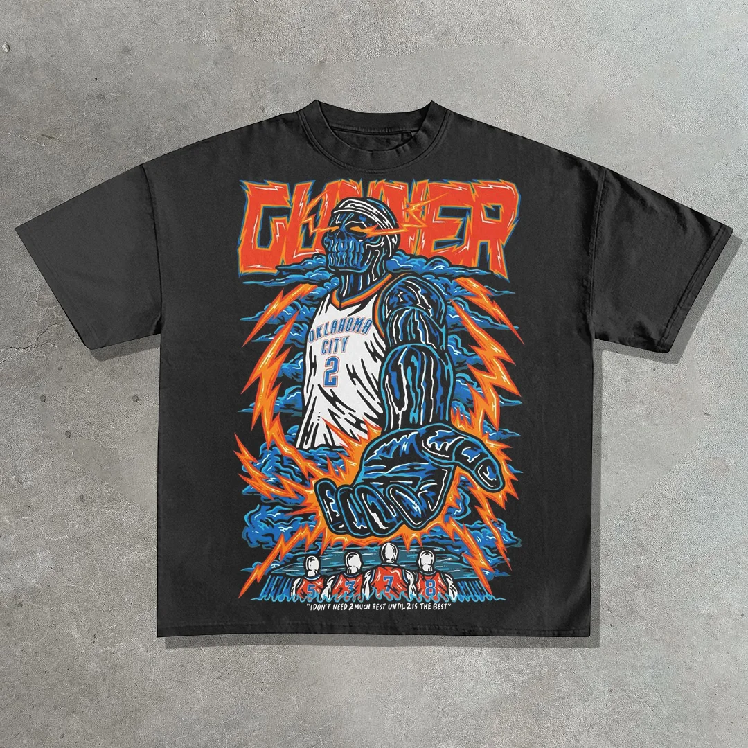 Skull Street Sports Cotton T-Shirt