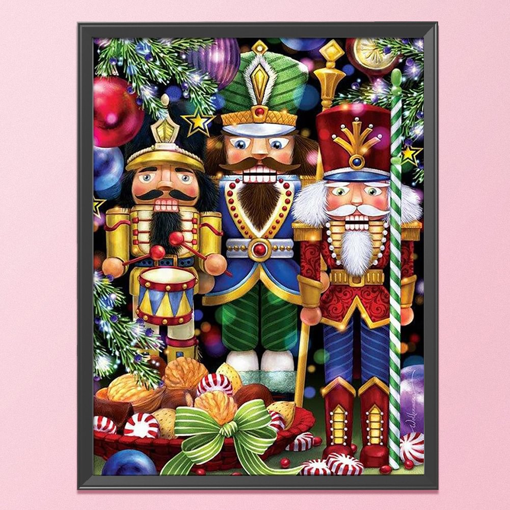 Christmas Nutcracker(45*35CM) Cross Stitch