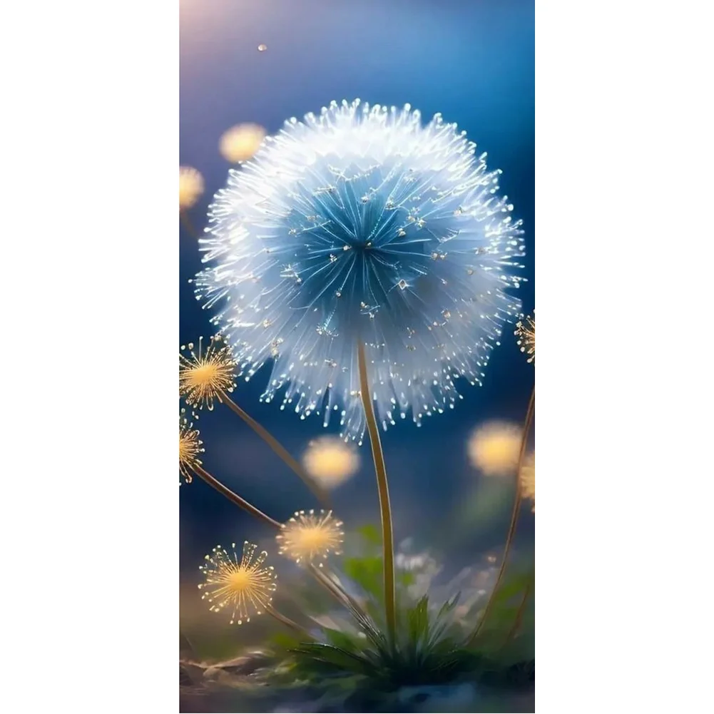 11CT Full Stamped Cross Stitch - Dandelion(Canvas|40*80CM)