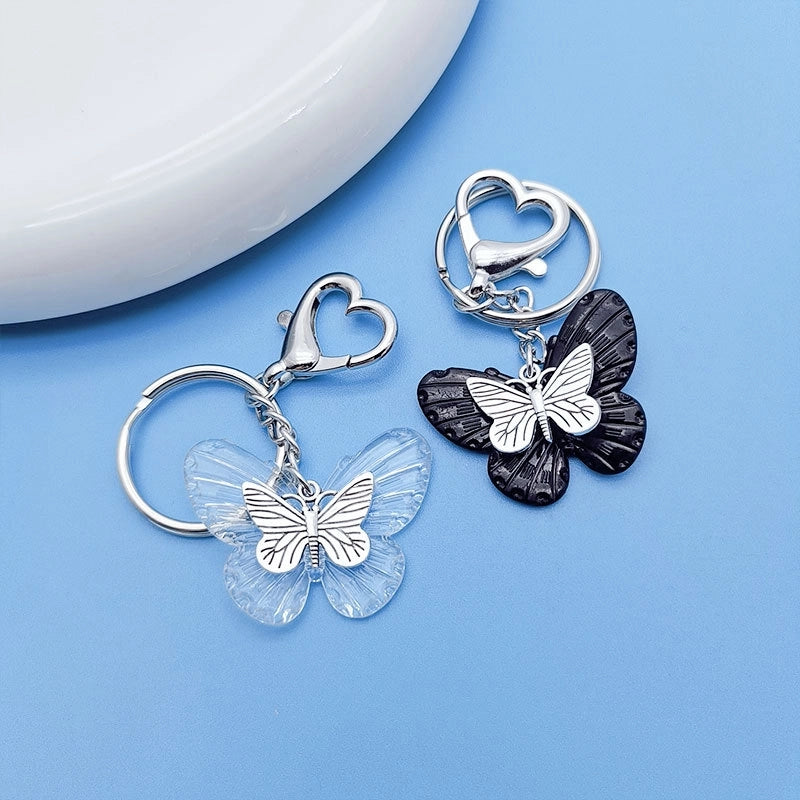 Cute Classic Style Butterfly Alloy Plating Bag Pendant Keychain