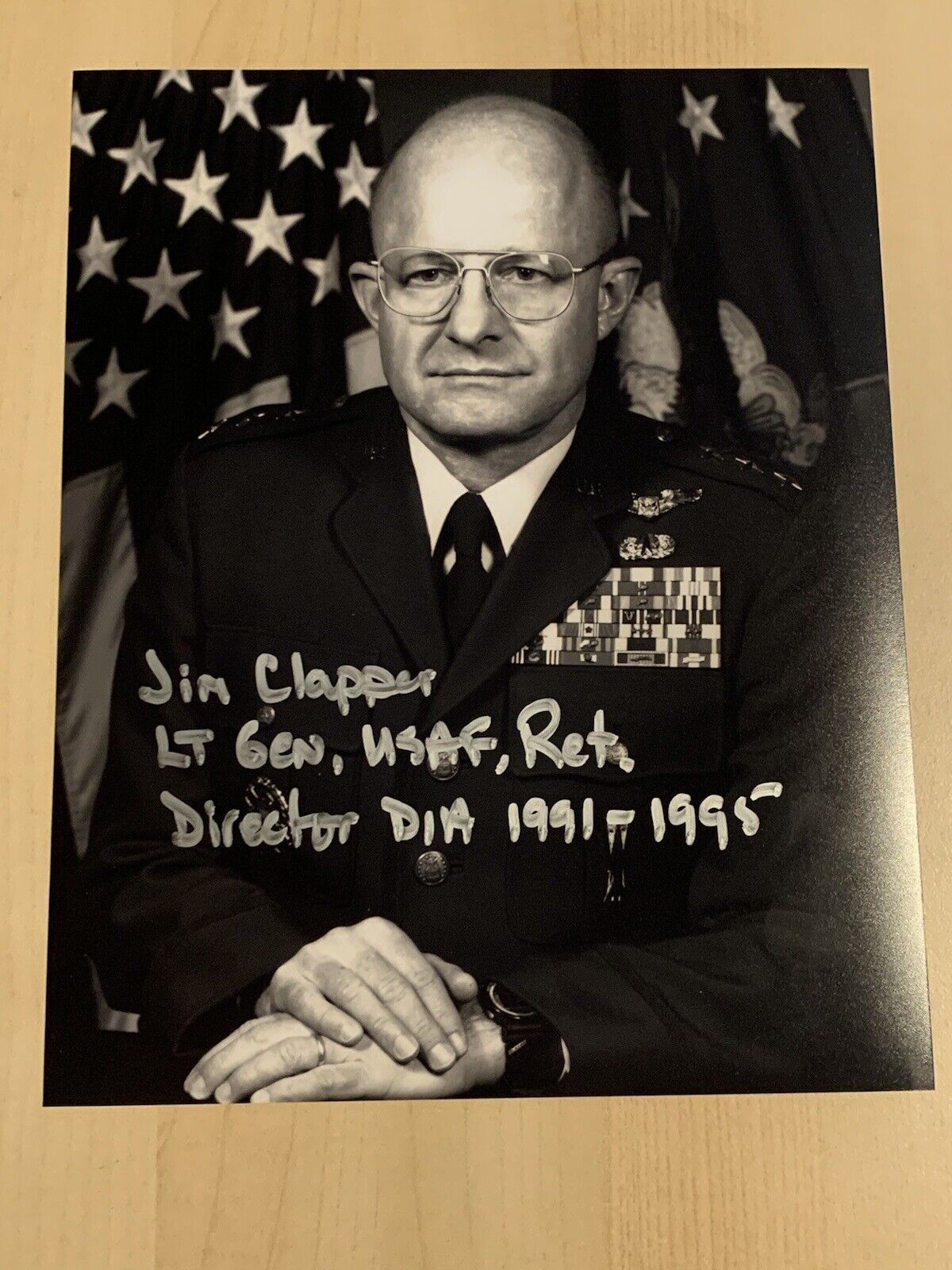 JAMES CLAPPER SIGNED AUTOGRAPHED 8x10 Photo Poster painting DIRECTOR OF NATURAL INTELLIGENCE COA