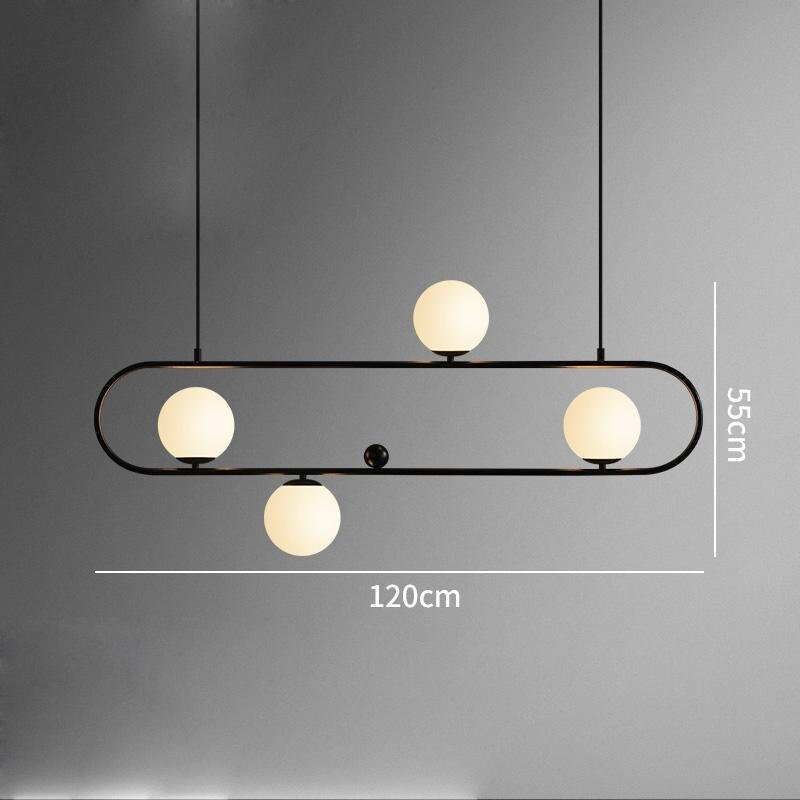 Modern Pendant Lights Restaurant Magic Nordic Creative Bar Bean Pendant Light Dining Room Living Room Glass Ball Pendant Lamp