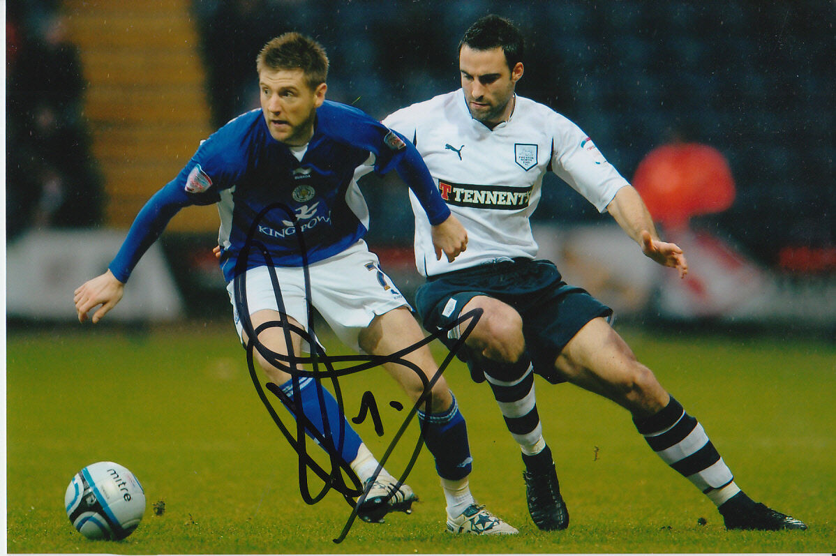 LEICESTER CITY HAND SIGNED PAUL GALLAGHER 6X4 Photo Poster painting.