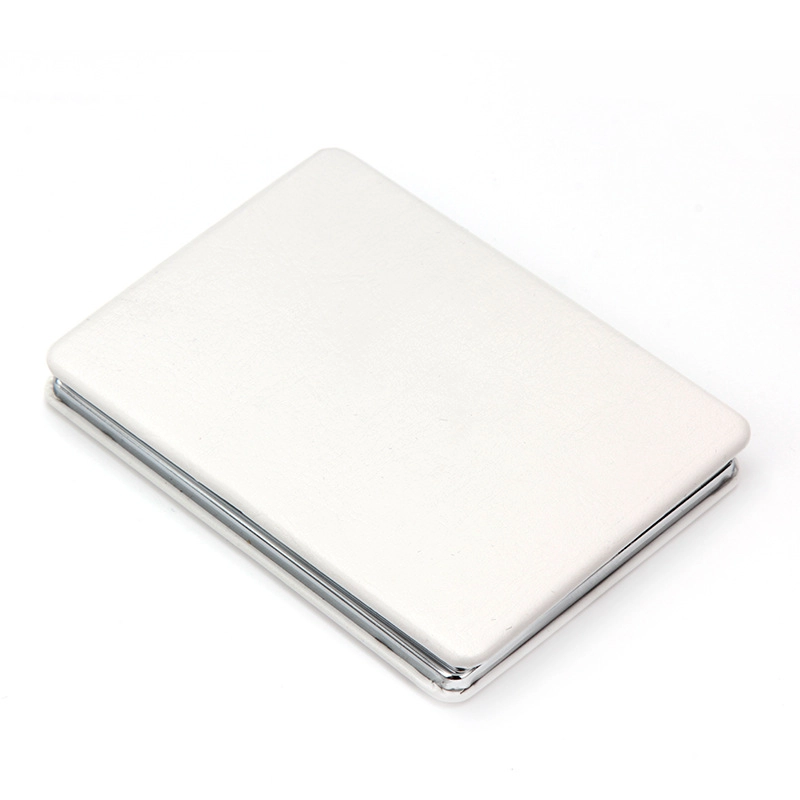 Minimalist Geometric Pu Leather Glass Iron Mirror 1 Piece