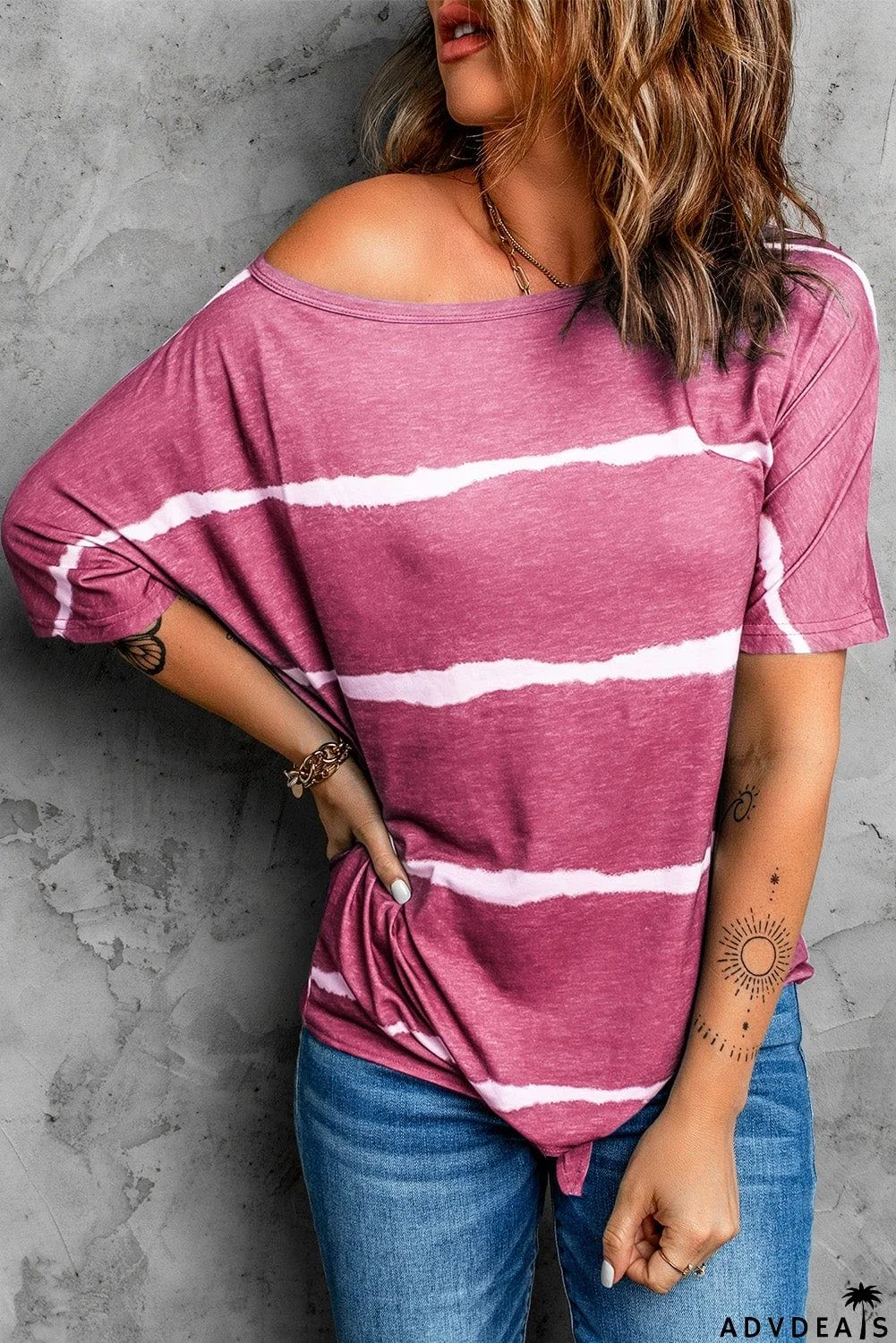 Tie-dye Print Loose T-shirt