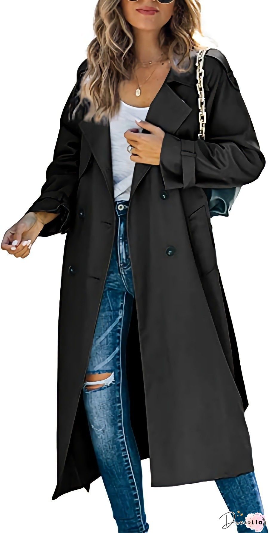 Women Linen Frock Coat