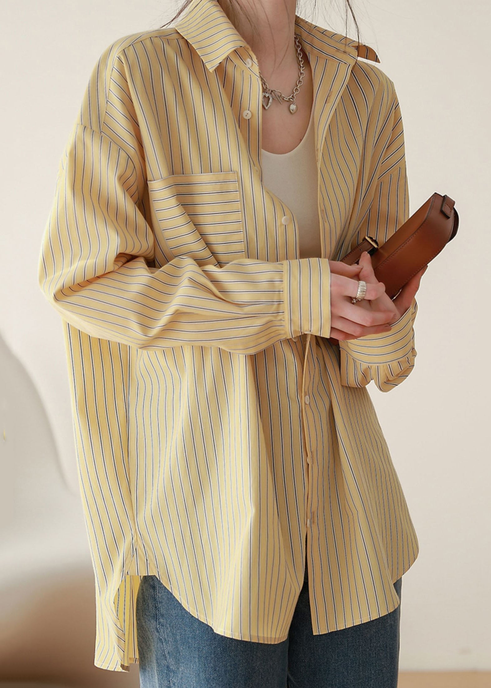 BLACK COLOUR Bcmay Loose Blouse Pastel Yellow