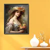 Victorian Woman-11CT Stamped Cross Stitch 40*50cm/15.75*19.69in