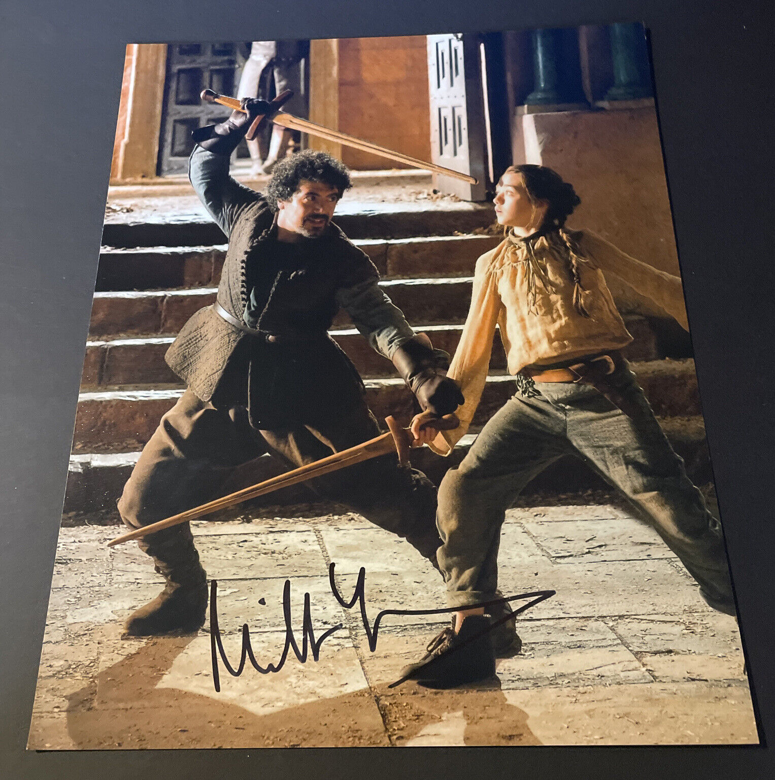 MILTOS YEROLEMOU Hand Signed 10x8 Photo Poster painting SYRIO FOREL GAME OF THRONES Autograph TV