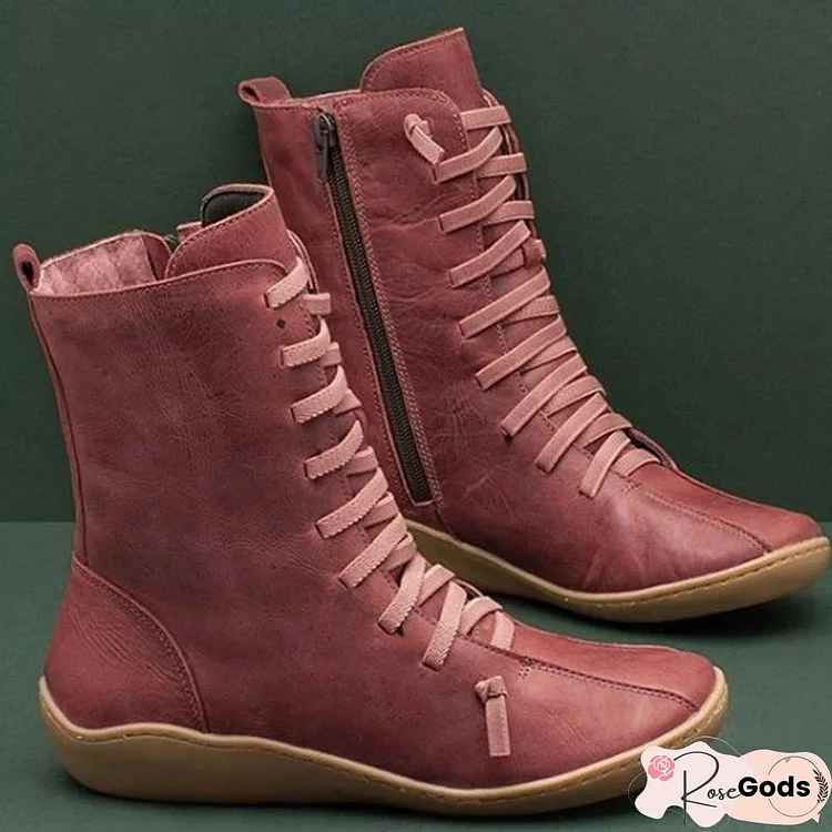 Women's Vintage Style Soft Sole Boots