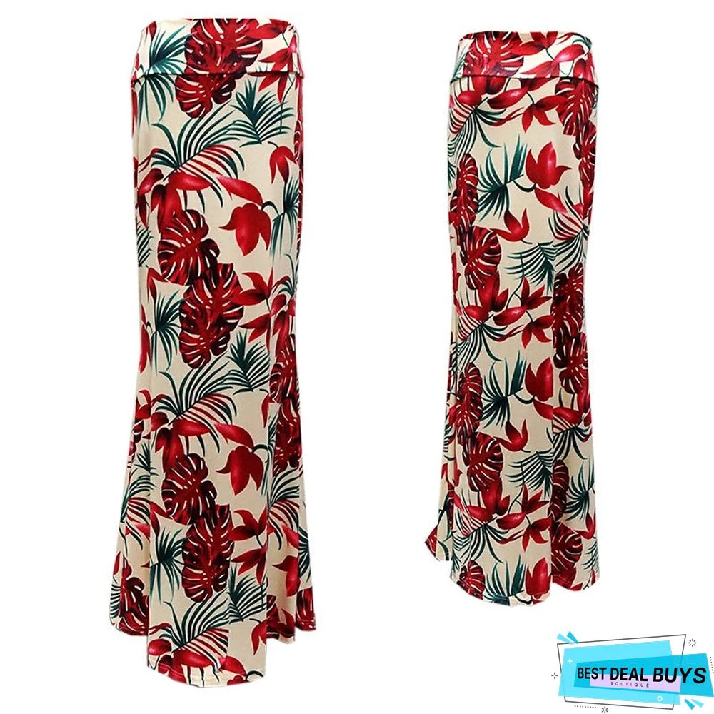 Half Skirt Women's New High Waist Elastic Bag Hip Skirt