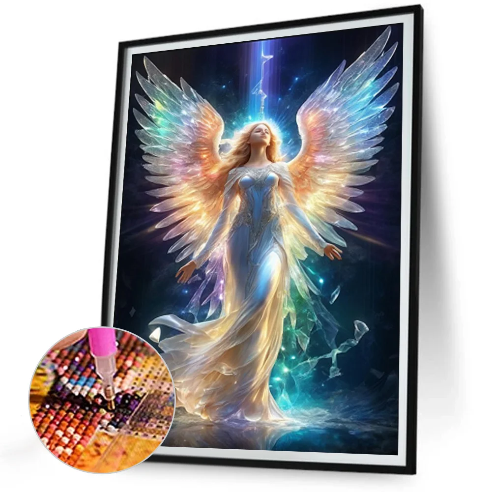 Diamond Painting - Full Round Drill - Winged Angel(Canvas|30*40cm)