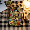 God Letters 5D DIY Diamond Art Painting Notebook Kit 50 Pages A5 Rhinestone Art Painting Notebook Kit for Adults Beginners Holiday Birthday Gift