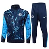Joyfball 2024/2025 Chelsea Long Zipped Jacket Royal Blue Ink Ejection Football Shirt 1:1 Thai Quality