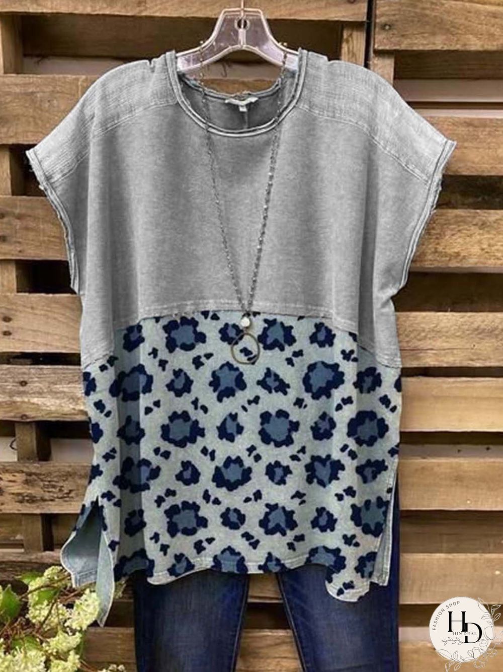 Vintage Cotton-Blend Leopard T-shirt