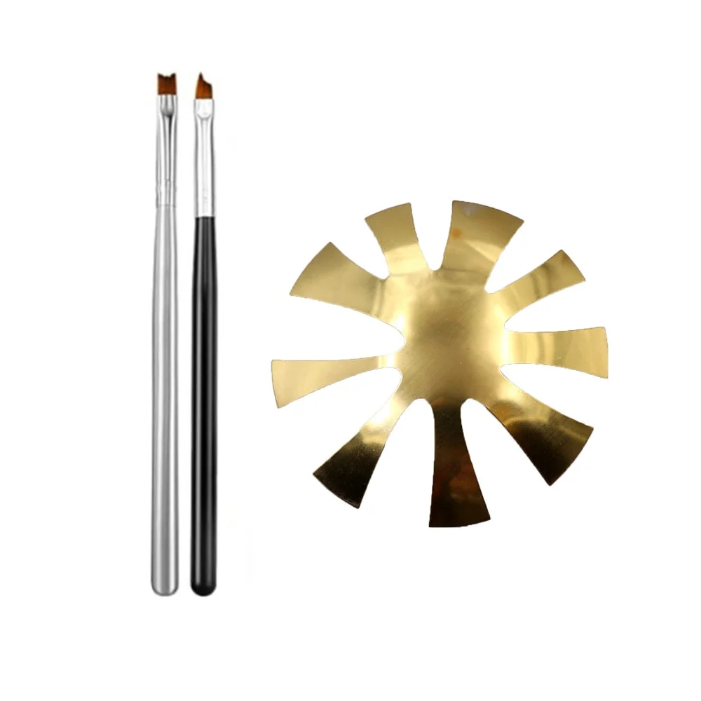 Pro 9 Sizes Easy French Smile Cut V Line almond shape Tips Manicure Edge Trimmer Nail Cutter Acrylic Pink White French Nails